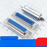 [5 Pieces]- DB25 Port Female 25 Pins Straight 2 Rows Solder Wire Connector Components IC2