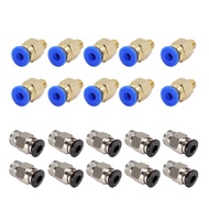 VAN 10 Pieces PC4-M6 M10 3D Printer Push to Connect Quick Fittings Easy to Use
