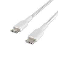 Belkin สายชาร์จพร้อมถ่ายโอนข้อมูล BOOST CHARGE Braided USB-C to USB-C Cable รองรับไอแพด ซัมซุง Macbook รุ่น CAB004