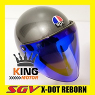 SGV 99 HELMET WITH X-DOT REBORN VISOR (GREY)
