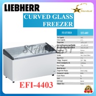 LIEBHERR EFI-4403 Curve Glass Freezer/Freezer Kaca Cembung/Freezer Box