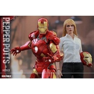 全新 Hot Toys 特別版發光頭盔 小辣椒 & 鋼鐵人馬克9 New Hottoys 1/6 MMS311 Pepper Potts and Mark IX Special Edition