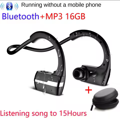 P10 MP3 player Bluetooth headset stereo hanging headset hands-free headset sports headset mp3 player