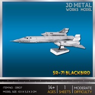 3d Metal Model SR-71 Blackbird SR-71 D11107 Brand Earth 1