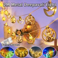 2m Deepavali  light Lampu diwali Curtain Fairy Light for Deepavali decoration light 96led Lampu Hias