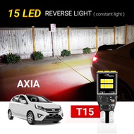 [PERODUA] Axia T15/W16W 15LED Car Reverse Backup Light Flash Non-flash Reverse Light Bulb