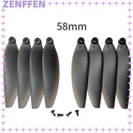 ZENFFEN Remote Control Drone Parts, 58mm/66mm Plastic Folding Propeller Blades, Universal Black Quad