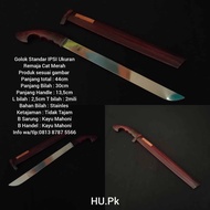 Golok tumpul golok ipsi golok silat buat remaja 30 cm merah