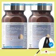 【Direct From Japan】＜Whitening Collagen 240 capsules, set of 2, containing placenta, hyaluronic acid, and royal jelly, with original eco-bag.