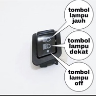 TOMBOL HONDA 3-Point Motorcycle Dimmer Switch Button for Turn Signal Lights Vario 125 Fi, BEAT Fi, R