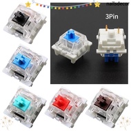 NAILSDECOR 10pcs Mechanical Keyboard Switch, Tactile Clicky Gaming Switch,  Linear Silent  LED MX Sw