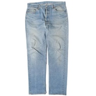 Levi's 90s 501 5-pocket denim pants, made in the USA, size W36, indigo, button backing 532, button f