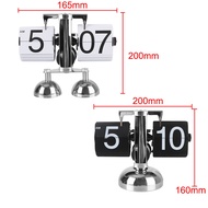 {UU61} Auto Flip Digital Clock Operated Quartz Clock Home Decors Retro Flip Clock Flip Internal Gear