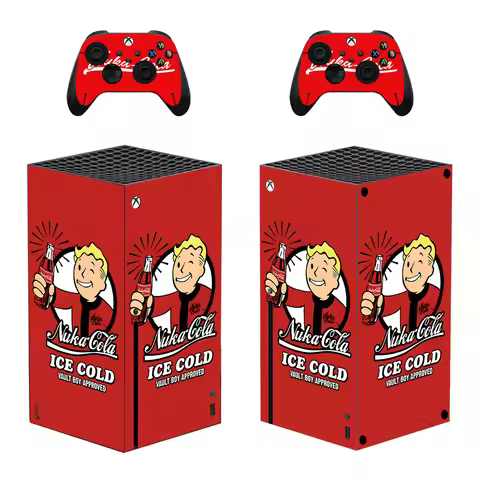 Nuka Cola Skin Sticker Decal Cover for Xbox Series X Console and 2 Controllers XSX Sticker Vinyl