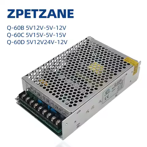 Q-60B 5V12V-5V-12V Quad Output Industrial Switching Power Supply Driver Transformer Q-60C AC DC Conv