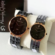 Jam Tangan Alexandre Christie Ac 8616 Black Rose Couple Ori Limited