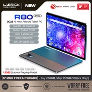 【2024 TOP8】LABRICK R80 Pro Tablet PC 10.1 Inches Android 11 8800mAh 4GB Dual SIM 5G WiFi Gaming Online Classroom Meeting for Students 10GB RAM 128GB 256GB 512GB ROM