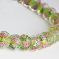 Faceted Flower Glass Beads Art Crafts Charms Findings For DIY Jewelry Making