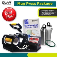 SALEZONE - Promo Package QUAFF Mug Press + Sports Jug 500ml + A4 Sublimation Paper + Thermal Tape Bu