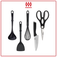 Tefal Kitchenware 5 Pcs Set (Chef Knife + Kitchen Shears + Ladle Spatula + Wok Spatula + Bievenue Wh