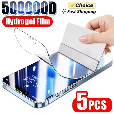 1-5Pcs Soft Hydrogel Film For iPhone 16 Pro Max 17 Air 13 12 11 14 15 Screen Protectors For iPhone 1