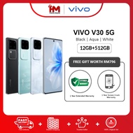Vivo V30 5G Smartphone (12GB RAM+512GB ROM) | Original Vivo Malaysia