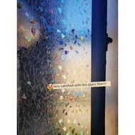 ☘️ window film ☘️ tinted rumah readystock glass patch Transparent opaque toilet iridescent window pa