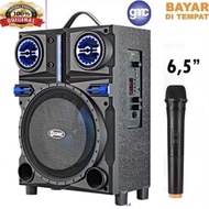 GMC 897Q Bluetooth Speaker Wireless Mic/ Original