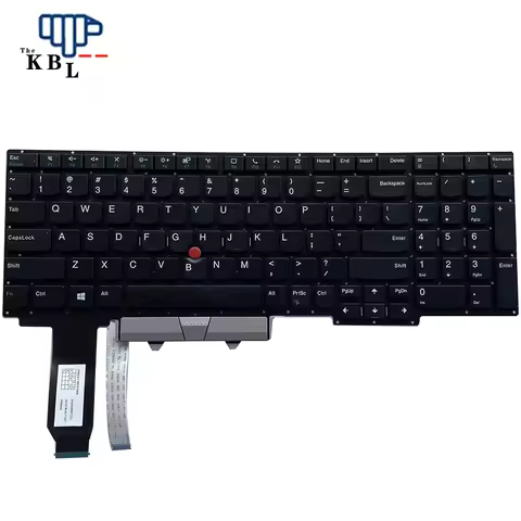 Original New US Turkey Italy Language For Lenovo Thinkpad E15 Black Laptop Keyboard(No Frame) Silver