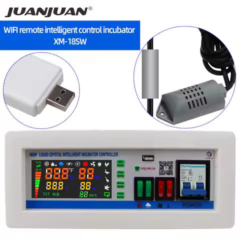 XM-18SW Egg Incubator Controller Thermostat Hygrostat Control Temperature and Humidity Controller sy