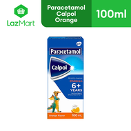 Calpol Paracetamol Orange Flavor 100ml (6-12)