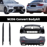 Mercedes Benz W206 C200 C300 C63 Convert C63 AMG Bumper Full BodyKit Set