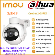 Camera wifi Imou Cruiser 2 độ phân giải 2K 3K IPC-GS7EP-3M-5M hàng chính hãng