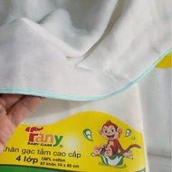 Fany premium gauze bath towel, genuine zip bag, 4 layers, 6 layers, non-ruffled Vietnamese product, 