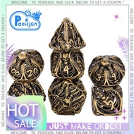 Metal Dice Skull Hollow Metal Polyhedral Dice Set Suitable for Dungeons and Dragons Role-Playing RPG