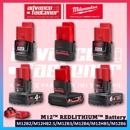 MILWAUKEE M12 Batteries And Chargers For 2.0Ah / 3.0Ah / 4.0Ah / 6.0Ah RED-LITHIUMTM-ION Battery