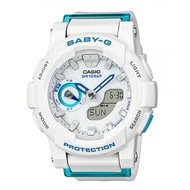 CASIO BABY-G DIGITAL QUARTZ WHITE RESIN BGA-185FS-7ADR WOMEN'S WATCH