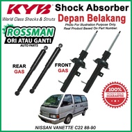 NISSAN VANETTE C22 88-90 KYB / KAYABA ORIGINAL SHOCK ABSORBER SET
