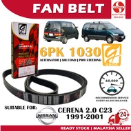 S2U Gaido Fan Belt Nissan Serena 2.0 C23 Air Cond Alternator Power Steering Belt 6PK1030 Tali Kipas 