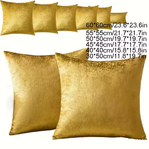 1 Pc Home Decorative Luxury Super Soft Faux Velvet Rectangular Pillow Cover Pillowcase for Sofa/Bed/