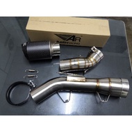 kawasaki z900 Z900 Austin racing carbon fiber ekzos exhaust system