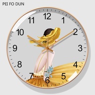 jam dinding jam dinding aesthetic Jam radio jam hiasan salun kecantikan jam dinding ruang tamu kreat