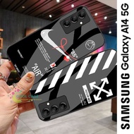Softcase Glass Kaca Samsung A14 5G Motif Aesthetic Case Samsung A14 5G Casing Handphone A14 5G [CK32