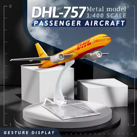 1/400 Scale Model Plane B757 DHL Airlines Alloy Aircraft 16cm 757 Aircraft Model Toys Children's Col