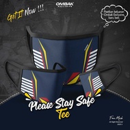 MASK MERDEKA WASHABLE FACE MASK PLEASE STAY SAFE by OMBAK EXCLUSIVE/ PELITUP MUKA PLEASE STAY SAFE