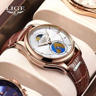 2024 Fashion Sports LIGE/Lige Is Dedicated to Men's Quartz Watch Business Men's Waterproof Watch Per