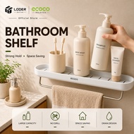 LODER ECOCO Bathroom Storage Rack Shelf Toilet Wall Storage Free Perforated Wall mounted Toilet Show