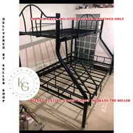 Rtype double deck beds 36x60x75 (queen size lower bed )