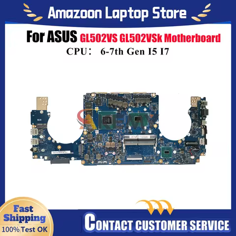 GL502VS Laptop Motherboard For ASUS ROG Strix GL502VM GL502VMK GL502V Notebook Mainboard With I5 I7 