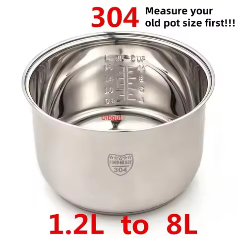 304 stainless steel rice cooker inner container Non stick Cooking Pot Replacement Accessories kitche